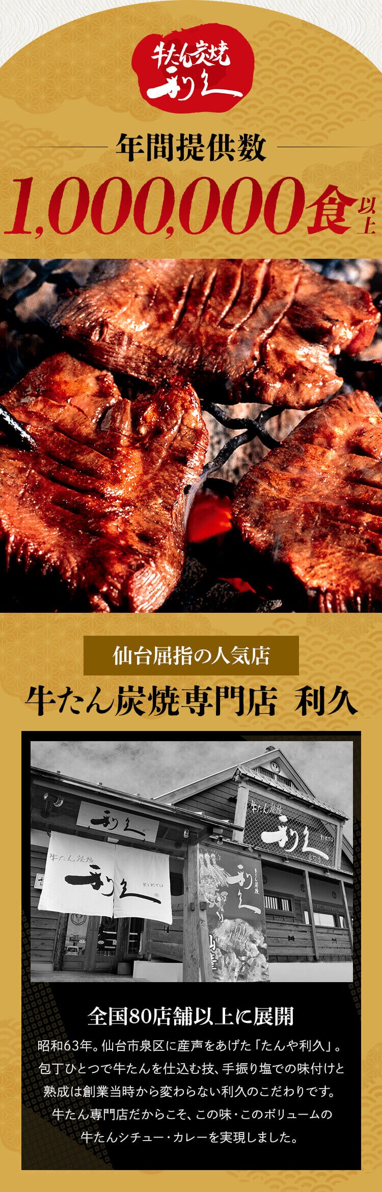 利久 牛タンカレー&シチュー 4種アソートセット 180g1