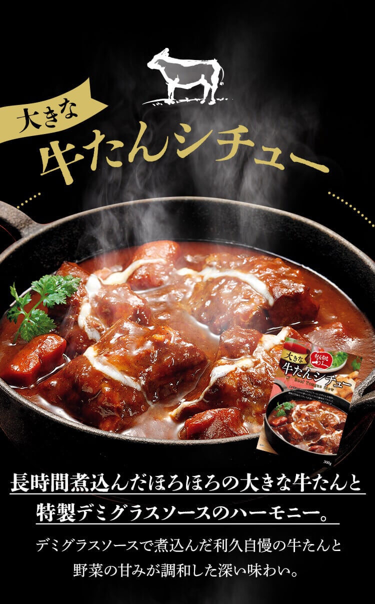 大きな牛たんカレー 300g 全5種【プラザセレクト】2