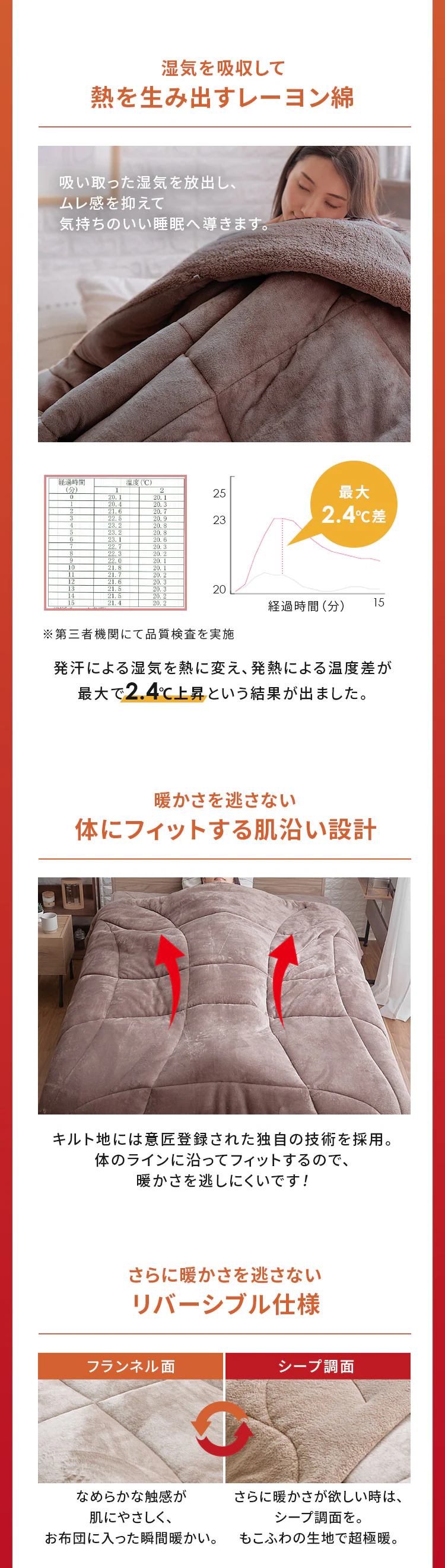 【2点目半額クーポン】シンサレート 掛け布団 セミダブル プレミアムタイプ  モカブラウン 8