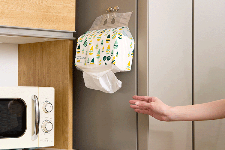 【6個セット】2wayキッチンペーパー 200組 ピュアパルプ100%5