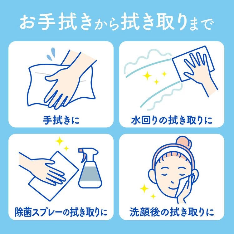 スコッティ キレイの仕上げ ハンドタオル 100組(200枚)3