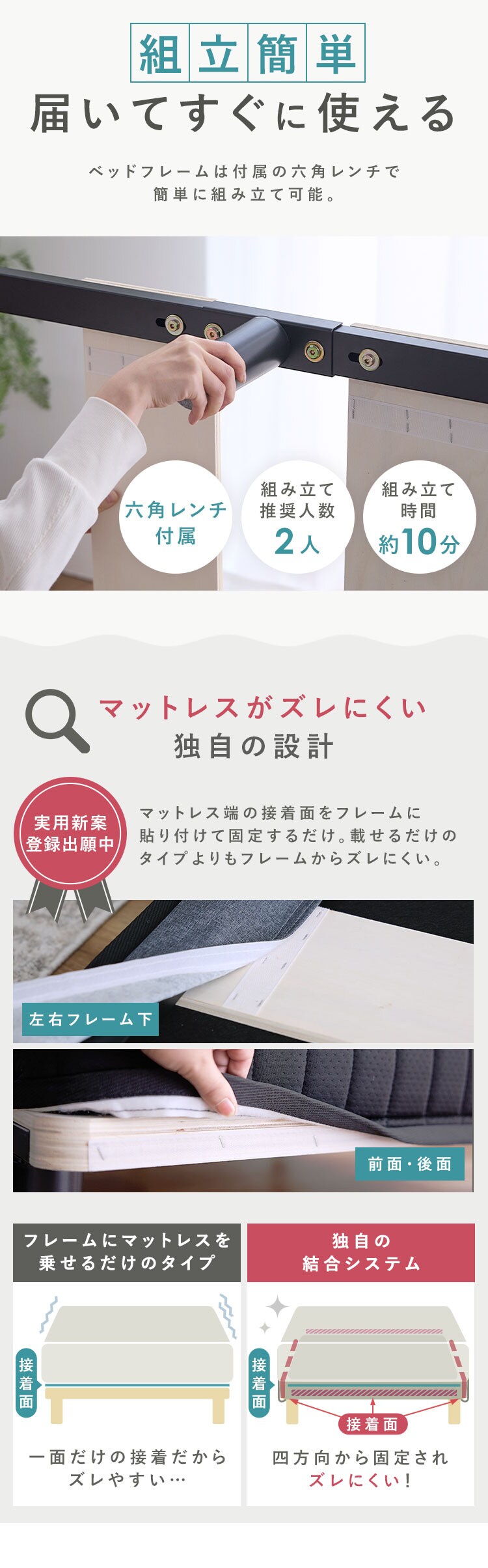 脚付きマットレス 【プラザセレクト】3