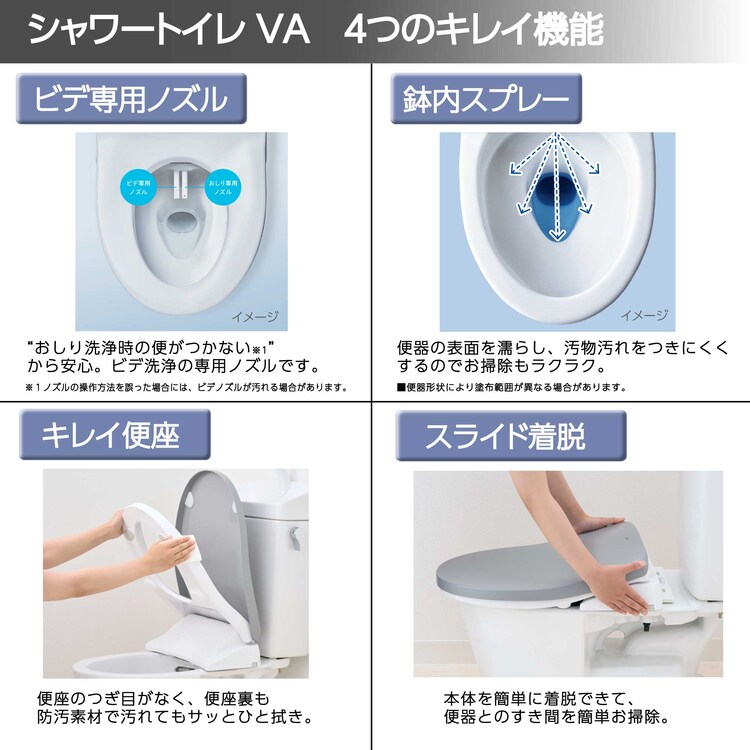 温水洗浄便座 リクシル 温水便座 暖房便座 洗浄便座 便座 瞬間式 シャワートイレ INAX  CW-VA11 ピュアホワイト【プラザセレクト】2