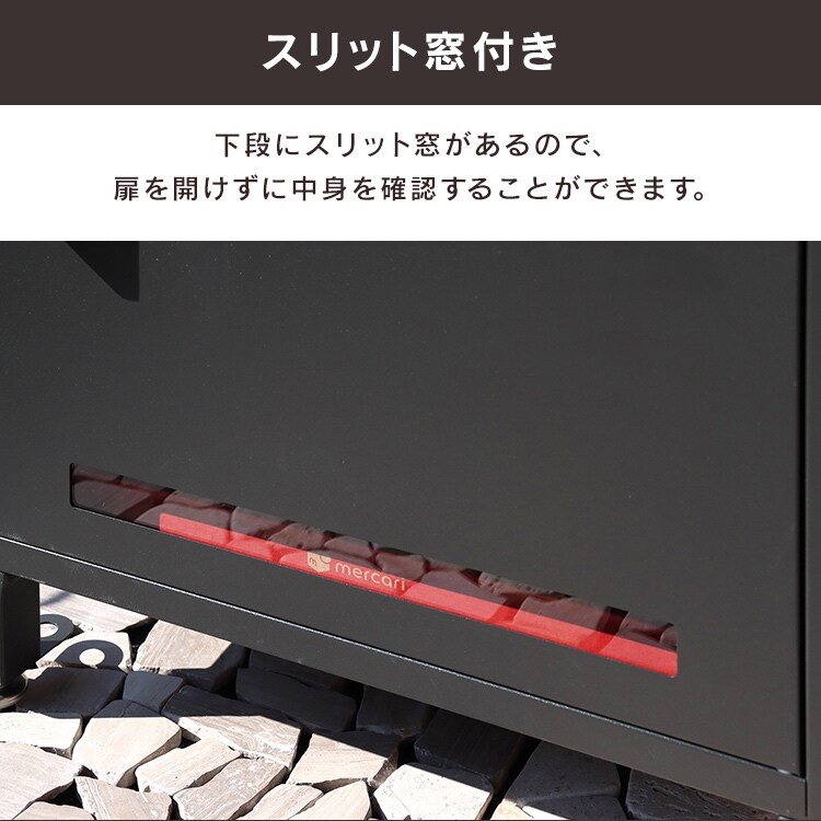 ポスト一体型宅配ボックス 宅配ボックス 宅配ボックス付きポスト  【Jake（ジェイク）】 PBX-007 シルバーMOJYU  おしゃれ  錆びにくい   防犯5