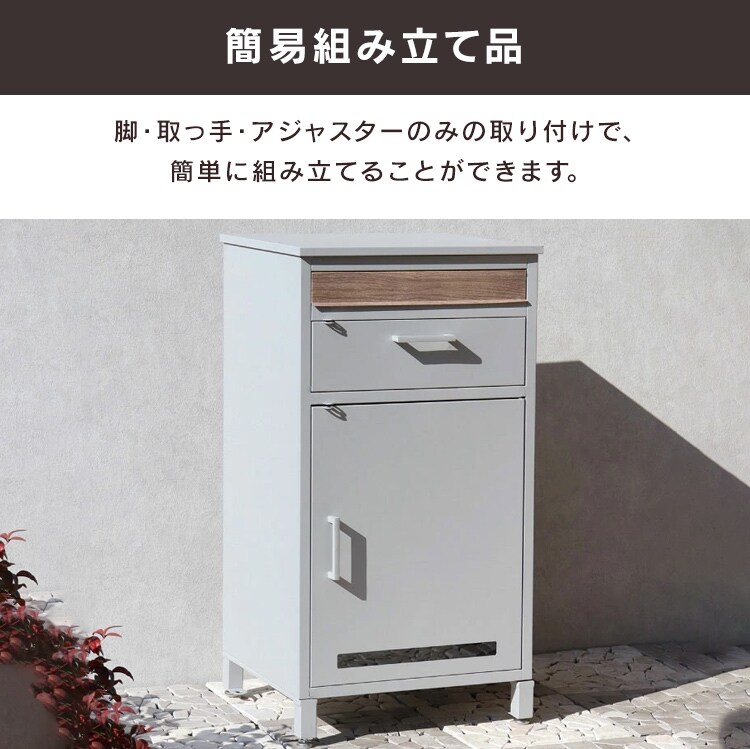 ポスト一体型宅配ボックス 宅配ボックス 宅配ボックス付きポスト  【Jake（ジェイク）】 PBX-007 シルバーMOJYU  おしゃれ  錆びにくい   防犯7