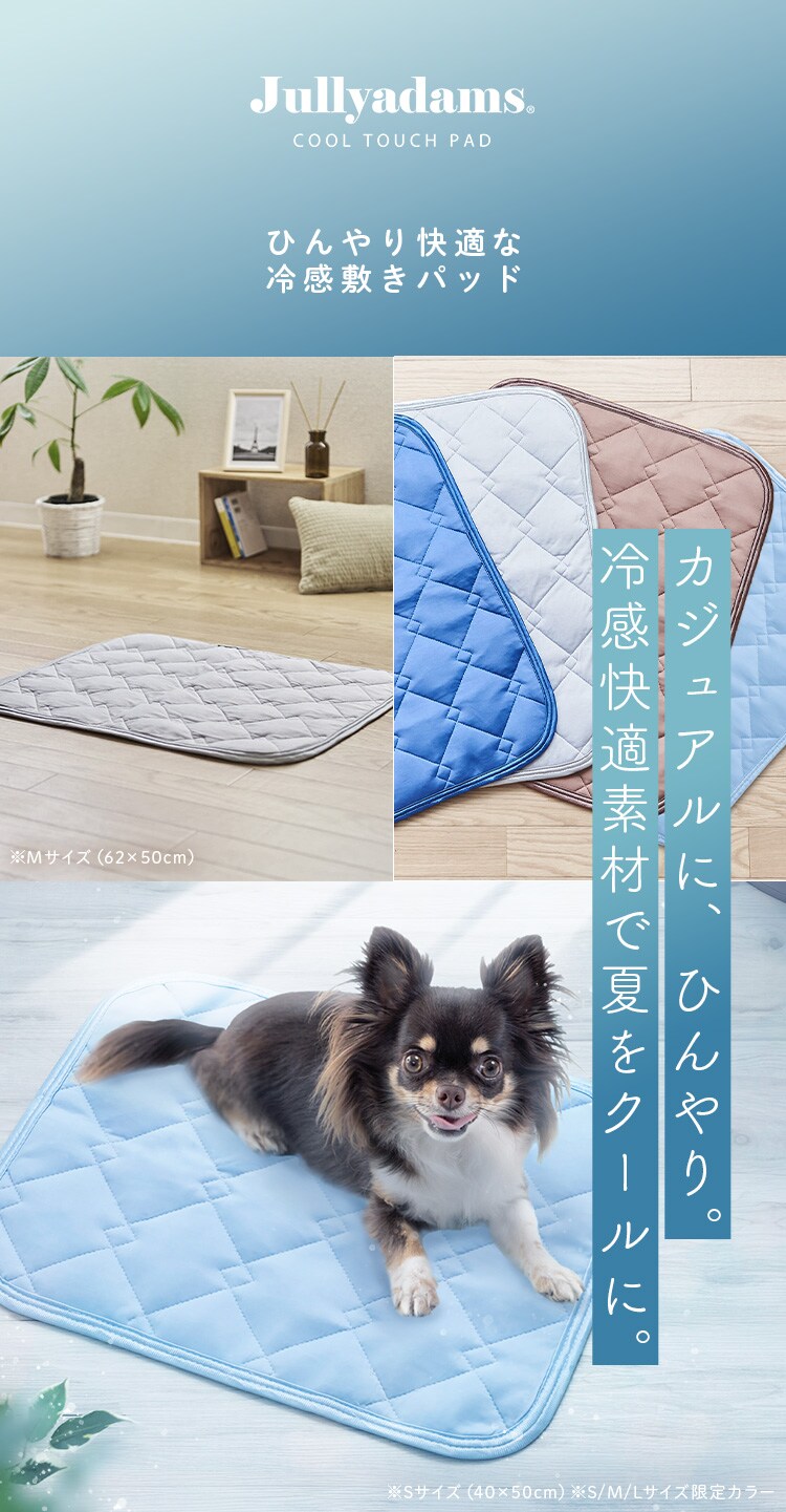 ペット用ひんやり冷感マット Ｓサイズ ブルー 17YL200Z40 11