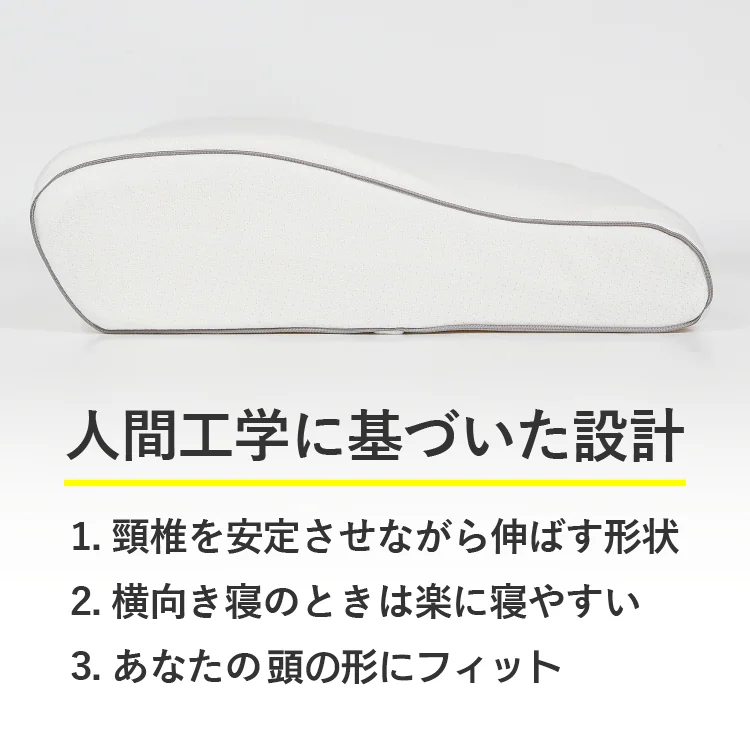 低反発枕 ストレートネック 人間工学基づいた 枕 ホワイト 85065 【プラザセレクト】5