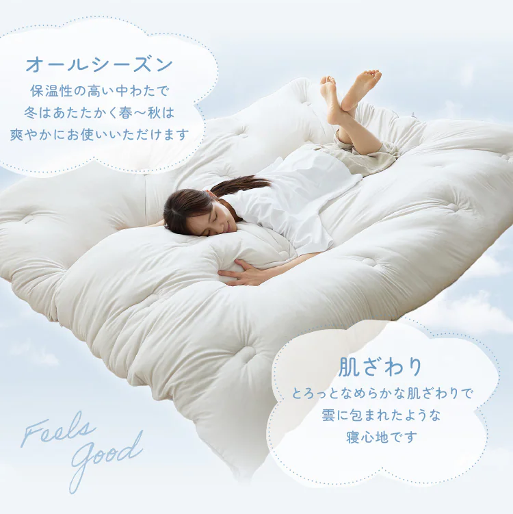 雲の寝心地 掛け布団 S サックス【プラザセレクト】7