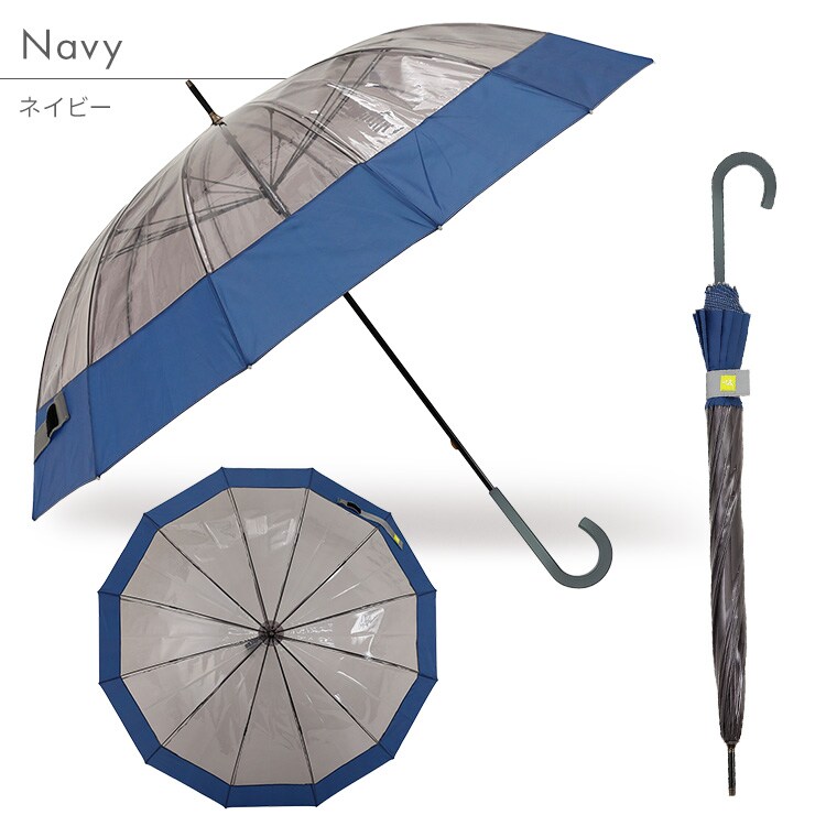 傘 雨傘 クリアアンブレラ 12本骨 小川 52339 ミント【プラザセレクト】6