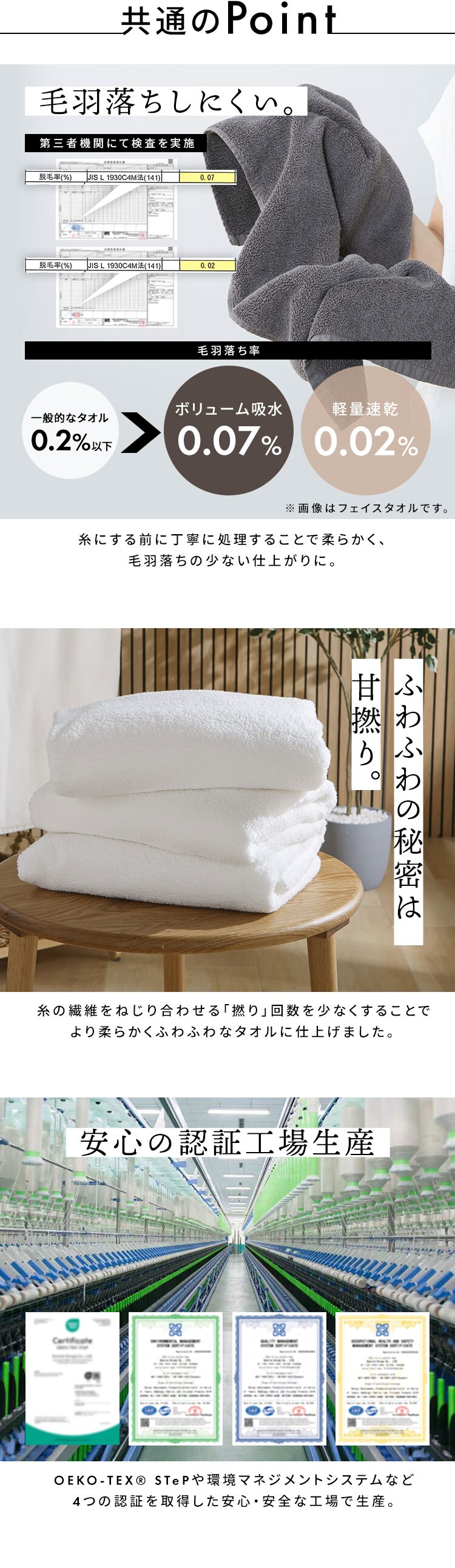 軽量速乾 バスタオル 4枚セット チャコール 7291854 │アイリス