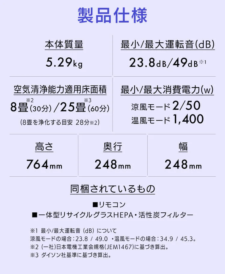 dyson Purifier Hot + Cool Gen1 454864-01 【プラザセレクト】6
