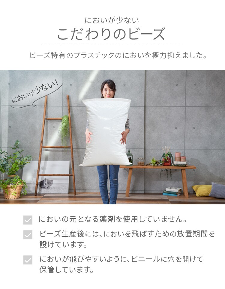 ビーンズMAX 補充用ビーズ 1000g ホワイト 【プラザセレクト】4