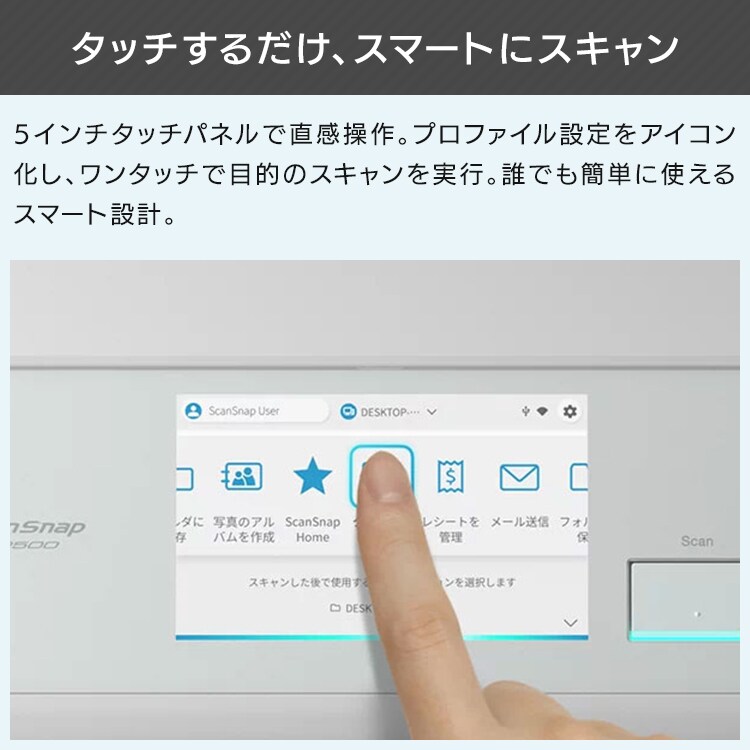 PFU ScanSnap iX2500 FI-IX2500W 白【プラザセレクト】2