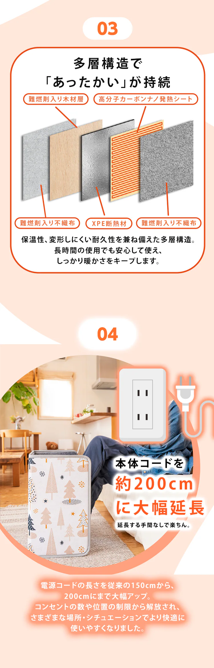 万通商事 パネルヒーター 3面 TPH-002S-BE サンドベージュ【プラザセレクト】2