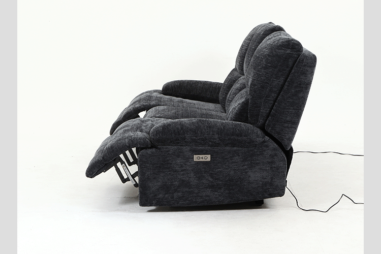 不二貿易 電動リクライナー GRACE 3P 49113 ブラック【時間指定不可】【代引不可】【同梱不可】【プラザセレクト】3