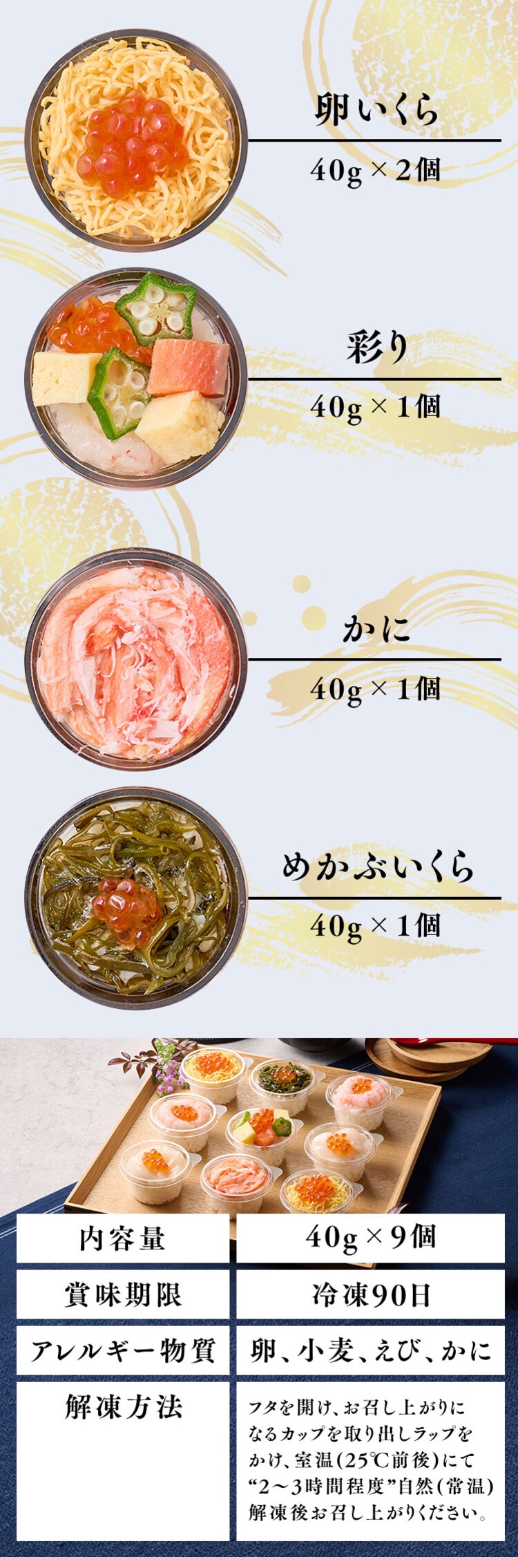 【14％OFF！】小樽 海鮮カップ寿司 7802