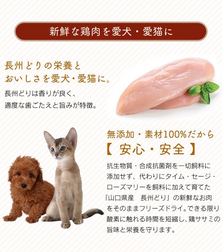 天然食材を愛犬・愛猫に