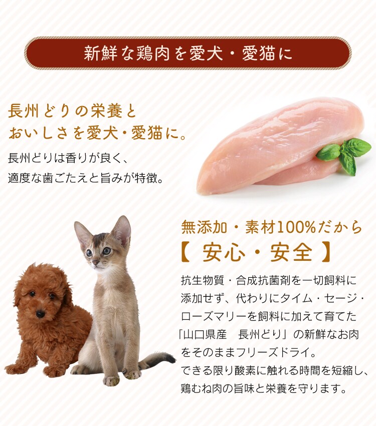 天然食材を愛犬・愛猫に