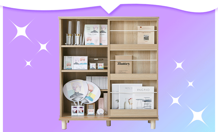 ディスプレイコミックラック PCSS9090 ヴィンテージホワイト【プラザセレクト】3