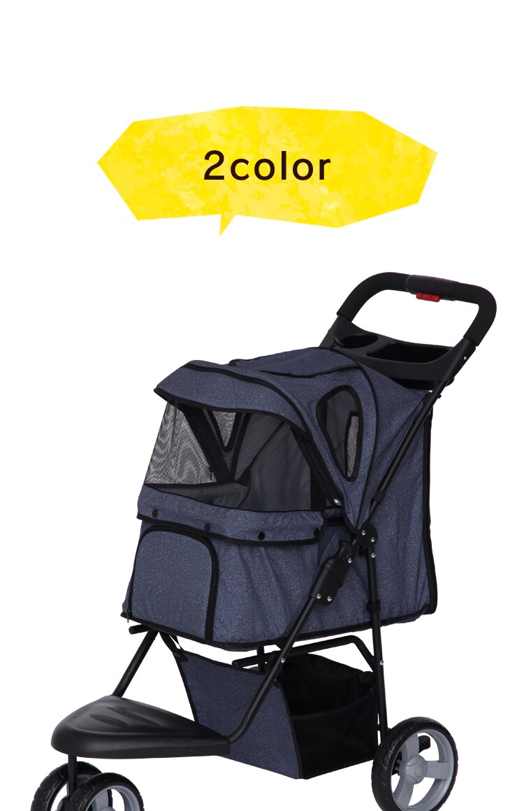 ペットカート 3輪タイプ 迷彩・デニム【プラザセレクト】25