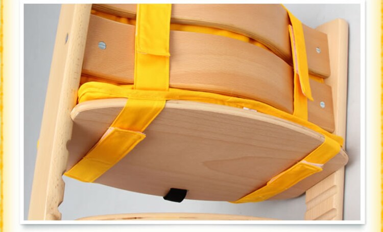 木製ベビー用ハイチェア クッション≪オレンジ・ネイビー≫【プラザセレクト】4