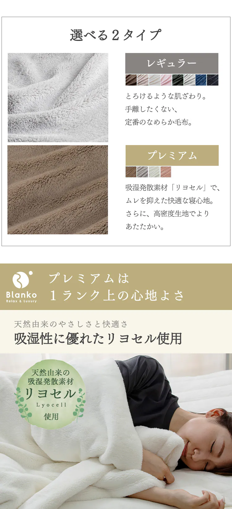 Blanko毛布 シングル マイクロミンクファー 洗濯可 ダークブルー 1