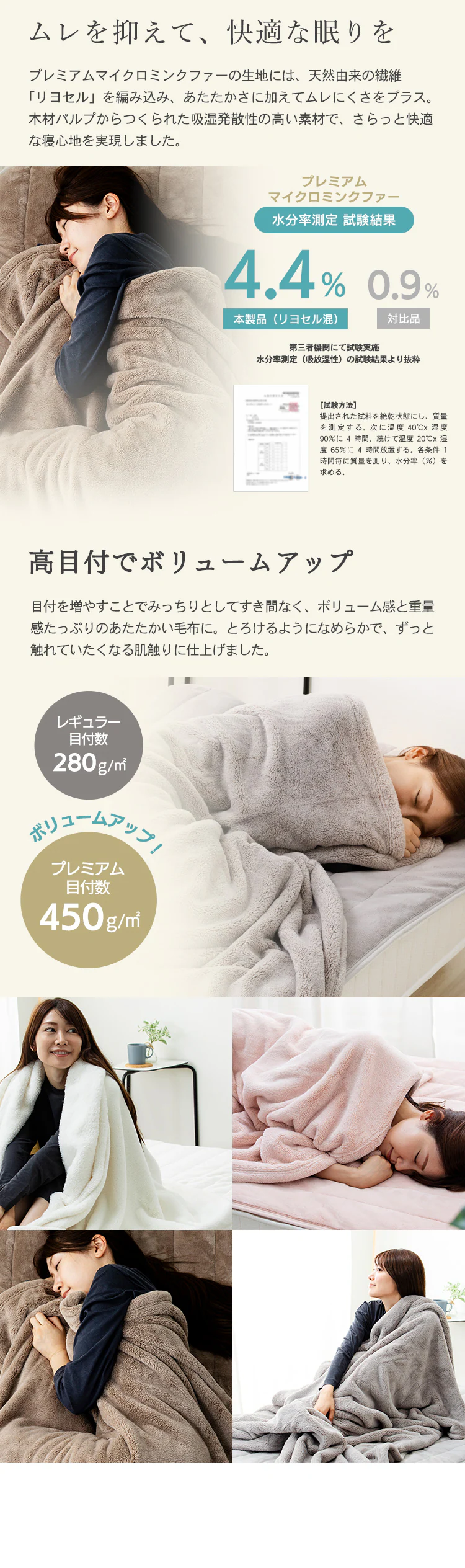 Blanko毛布 シングル マイクロミンクファー 洗濯可 ダークブルー 2
