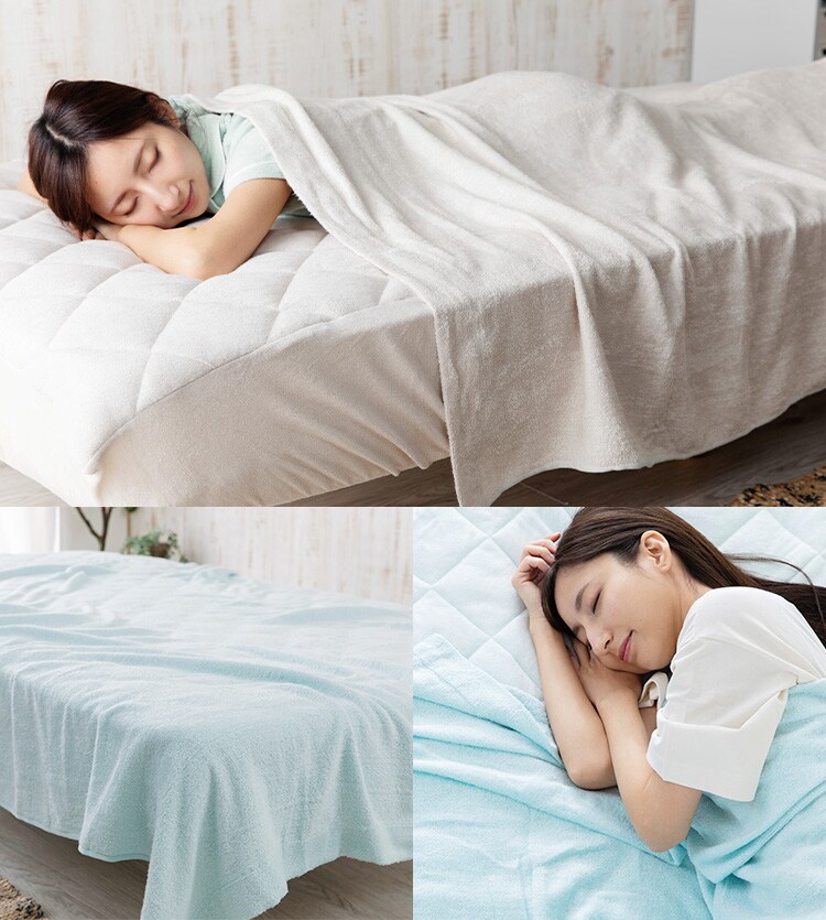 【最大10%OFFクーポン】タオルケット ダブル レーヨン 夏用 接触涼感 シルバーグレー3
