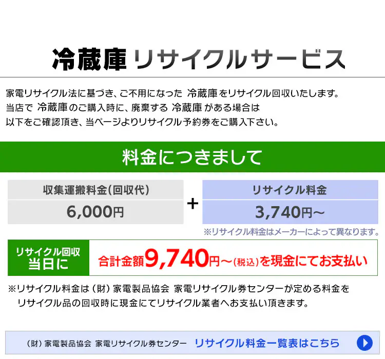 家電リサイクル予約券 【冷蔵庫用】0