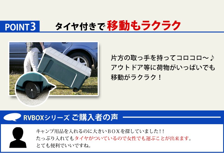 タイヤ付きだから移動もラクラク