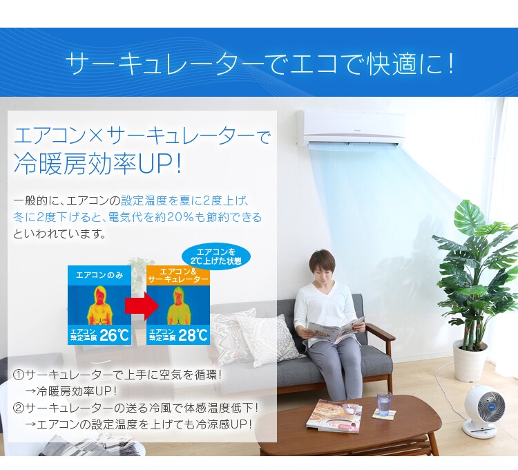 サーキュレーターでエコで快適に!