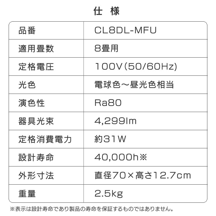 仕様