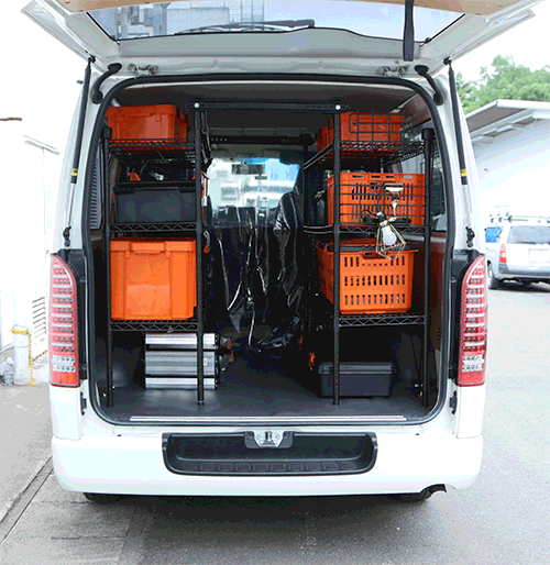 職人の車載ラック WSR-1412A ブラック 5