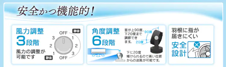 サーキュレーター 固定 コンパクト PCF-HD15N 全2色5