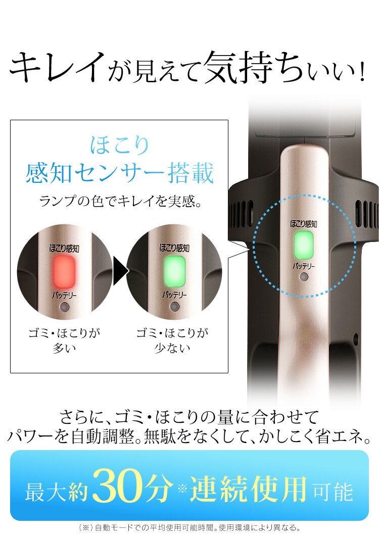 【訳あり】極細軽量スティッククリーナー(スタンド・モップ付) 12