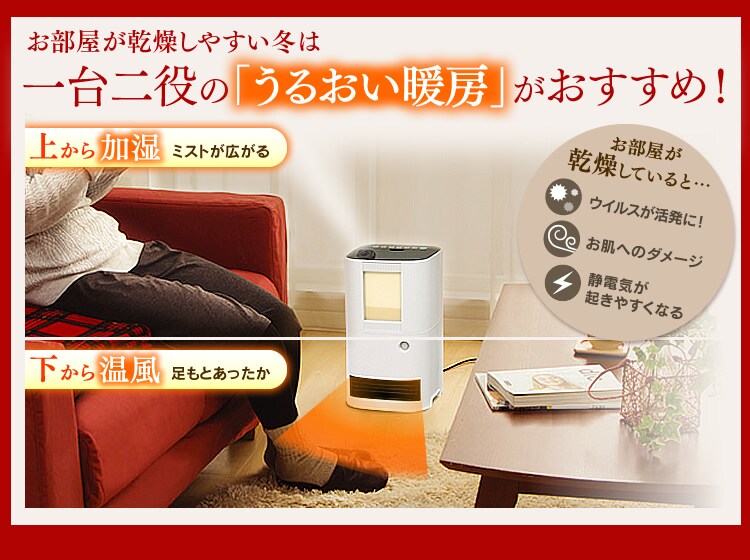 加湿器とヒーターの1台2役
