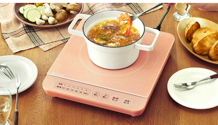 IHコンロ 1口 1400W IHK-T35-W ホワイト3