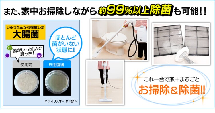 【3WAY】スチームクリーナーハンディタイプ STM-3061