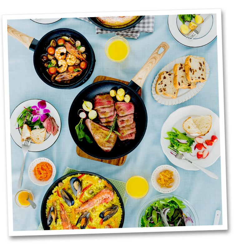 フライパン 26cm ガス火専用 スキレットコートパン SKL-26GS21