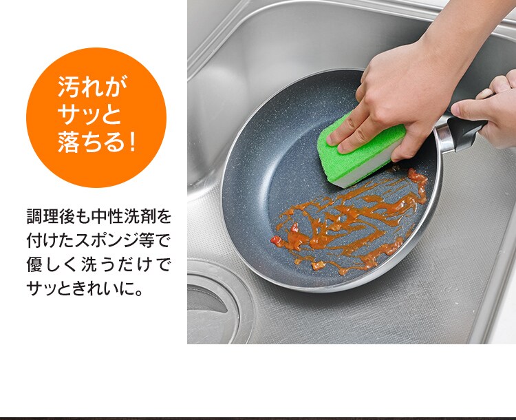 グリーンシェフ ロックスフライパン 28cm IH GC-RF-28I ブラック9