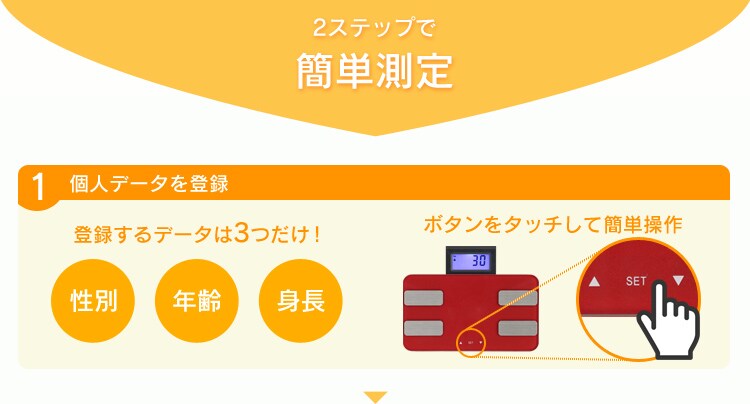 3ステップの簡単操作
