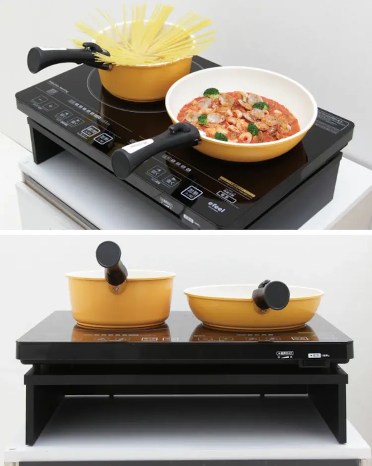 スタンド 2口 IHコンロ用 SSIH-54 ブラック2