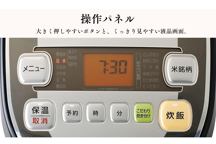 操作パネル
