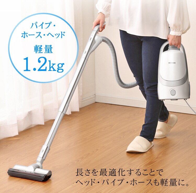 長さを最適化することでヘッド・パイプ・ホースも軽量に。