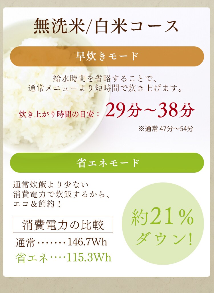 【訳あり】銘柄炊き IHジャー炊飯器 3合 RC-IE30-B (ブラック)9
