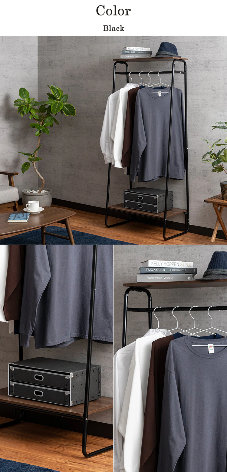 ハンガーラック プレミアム ボード2枚付き スタイルハンガー2WAYタイプ PI-B2 ホワイト9