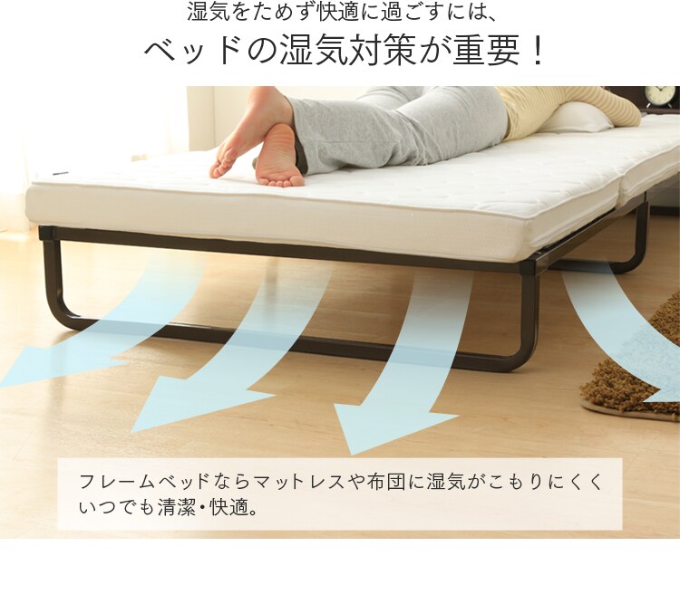 ベッド下の湿気対策が重要！