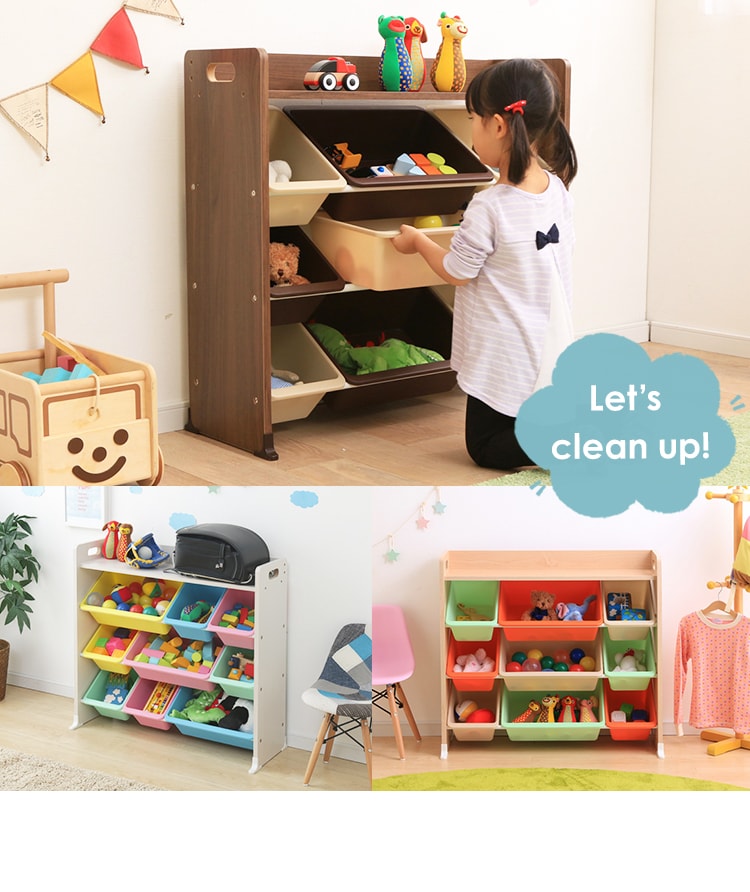 おもちゃ 収納 ボックス 天板付き TKTHR-39 パステル2