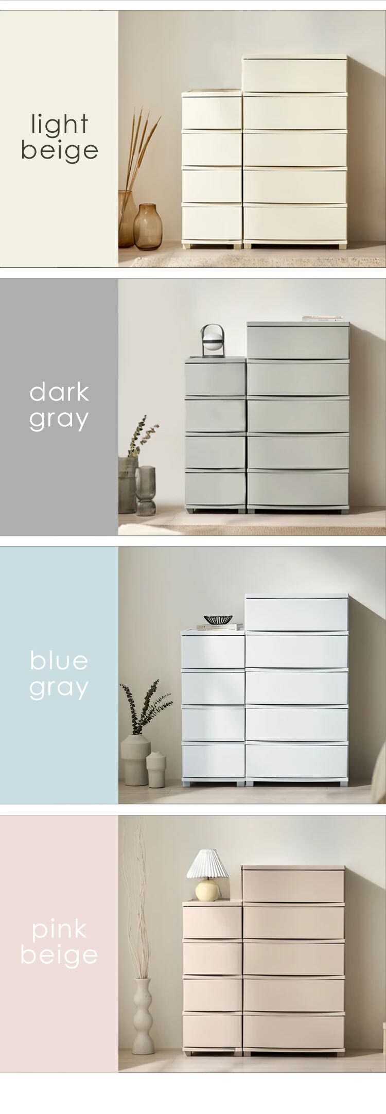 チェスト 3段 組み立て簡単 収納ボックス タンス コロネチェスト CLN-323 ホワイト5