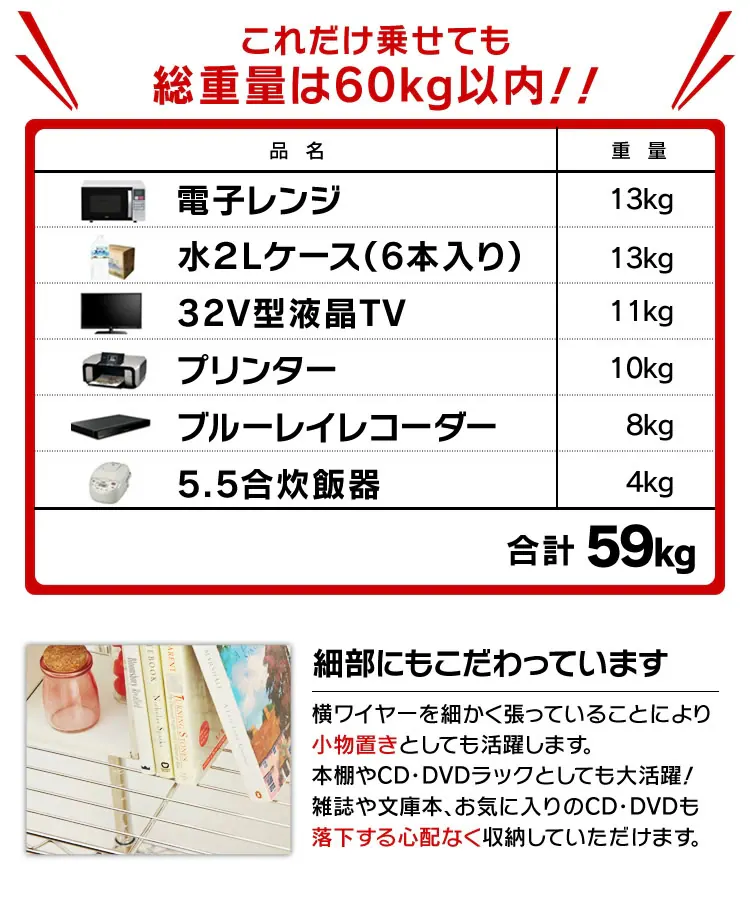 スチールラック 幅91cm メタルラック 4段  SE-915E メタルシェルフ 4